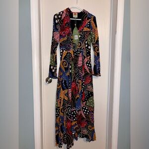 NWT FARM RIO Under the sea maxi dress